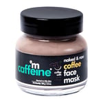 mCaffeine Naked and Raw Coffee Face Mask - Enriched with Pure Arabica Coffee, Argan Oil, and Vitamin E - Removes Excess Oil and Avert Dryness - 100 g