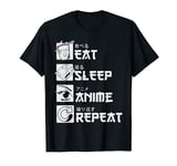 Eat Sleep Anime Repeat Manga T-Shirt