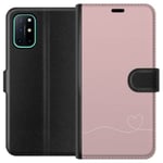 OnePlus 8T Plånboksfodral Rosa Hjärna Design