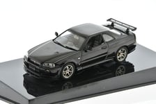 NISSAN SKYLINE R34 GTR V-SPEC II black pearl 1994 1/43 AutoART 57334