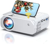 mini vidéoprojecteurs 720P HD LCD Compatible avec HDMI / Clé TV / PS4/ Smartphone Blanc