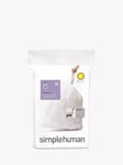 simplehuman Bin Liners, Size E, Pack of 20