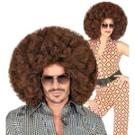 WIDMANN MILANO FASHION - Perruque de fête afro géante bouclée - Cheveux synthétiques - Disco Fever années 70 - Carnaval