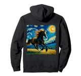 Hanoverian Starry Night Hanoverian Horse Pullover Hoodie