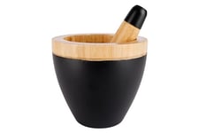 Cosy & Trendy Black&Wood Mortier Et Pilon en Bambou- D13Cm Xh11,5Cm