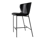 Friends & Founders - Pipe Counter Chair, Black Legs - Leather Cat. 5 Dakar 0842 - Baarituolit & baarijakkarat - Ida Linea Hildebrand - Musta - Nahka/Metalli