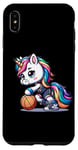 Coque pour iPhone XS Max Licorne mignonne de joueur de basket-ball