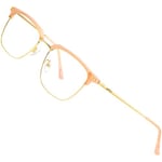 ATTCL Lunette Anti Lumière Bleue,Lunettes d'Ordinateur,Lunette Rectangulaire Gaming pour Hommes/Femmes BL8001 Pink+gold