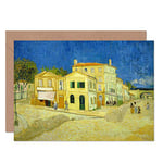 Artery8 Vincent Van Gogh The Yellow House Fine Art Greeting Card Plus Envelope Blank Inside