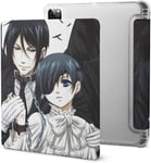 Ciel Phantomhive Black Butler Sebastian Étui Pour Ipad Pro 2021 Avec Plumier, Résistant Aux Chocs, Veille/Réveil Automatique, Housse De Protection Transparente Pour Tablette 11 Pouces