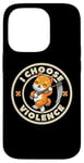 Coque pour iPhone 14 Pro I choose violence drôle mignon renard tenant faux