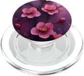 Fleur de cerisier japonais Fleur Violet PopSockets PopGrip pour MagSafe