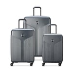 DELSEY PARIS Comete 3.0 Valise Rigide Extensible avec roulettes pivotantes, Graphite, Carry-on 20 inch, Comete 3.0 Valise Rigide Extensible avec roulettes pivotantes