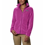 Columbia Women's Benton Springs Full Zip Fleece Jacket, Fuchsia, L