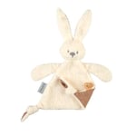 Nattou Doudou Lapin, Compagnon de Route dès la Naissance, env. 35 cm, Brille dans Le Noir, Polyester/Jersey de Coton, Lapidou, Blanc