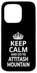 iPhone 15 Pro 'Keep Calm And Go To Attitash Mountain Ski Resort!' Saying Case