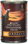 PRO PLAN VETERINARY DIETS OM Obesity Management Wet Dog Food 400g, Pack of 12