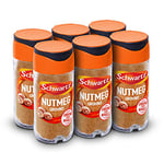 Schwartz Ground Nutmeg 32 G | Jar | Pack of 6 | Sweet and Earthy Flavour | Versatile Spice, Essential for Home-Cooked Meals | Perfect for Curries, Pasta Sauces and Cooked Vegetables