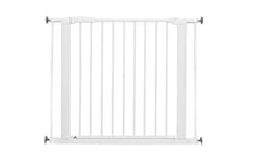 BabyDan Perfect Close, Pressure Fit Stair Gate, 77.3-97.1 cm, Baby Gate/Safety Gate, White, Made in Denmark - (Pet Gate/Dog gate)