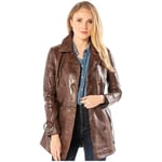 Trench Daytona  Veste Trench en cuir femme  Ref 31724 Bison