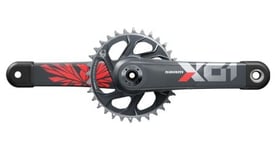 Pedalier sram x01 eagle 12 v superboost  plateau direct mount 32 dents lunar oxy rouge  sans boitier