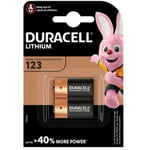 2 x DURACELL LITHIUM DL123A CR123A 123 Photo Battery CR17345 DL123A