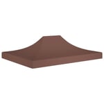 7626MEUB® Ergonomique Toit de tente de réception,Toile de Rechange Toile Supérieure pour Tonelle Chapiteau de Jardin 4x3 m Marron 27