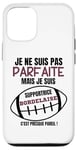 Coque pour iPhone 15 Supportrice Rugby Bordeaux Humour