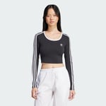 adidas Adicolor 3-Stripes Long Sleeve Crop Long-Sleeve Top Women