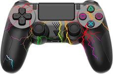 Rgb Manette Pour Ps4 Sans Fil, 1000mah High Capacity Batterie Manette Pour Ps4/Pro/Slim, 2024 Nouvelle Manette Avec Double Moteur De Vibration, Gyroscope Six Axes (Ligne)