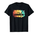 Retro Silhouette Tow Truck Wrecker Tow Truck Operator T-Shirt