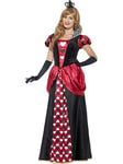 Royal Red Queen Dress &Amp; Crown - Adults Costume