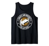 Crazy Air Hockey Player Tank Top