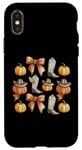 Coque pour iPhone X/XS Coquette Bow Bottes Western Citrouille Cowboy Cowgirl Automne