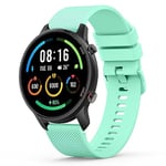 Vancle Bracelet pour Xiaomi Mi Watch/Xiaomi Watch S1/Xiaomi Watch S1 Active/Xiaomi Mi Watch Color Sport, Silicone Bracelet en Silicone pour Xiaomi Mi Watch/Mi Watch Color Sport (22mm, Vert Clair)