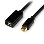 StarTech.com Câble d'Extension Mini DisplayPort de 2 m - Vidéo 4K x 2K - Câble d'Extension Mini DisplayPort Mâle vers Femelle - Câble d'Extension mDP 1.2 - Fonctionne avec Mini DP ou Thunderbolt 2 Mac/PC - Neuf