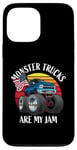 iPhone 13 Pro Max Monster Trucks Are My Jam Funny 4x4 Monster Truck Cartoon Case