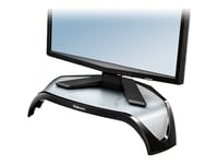 Fellowes Smart Suites Corner Monitor Riser - Ställ - För Bildskärm - Abs (Acrylonitrile Butadiene Styrene) - Svart - Skärmstorlek: 21"