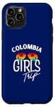 Coque pour iPhone 11 Pro Colombia Girls Trip Travel Vacation Femmes Colombie