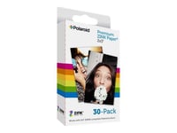 Polaroid Premium ZINK Paper - Papier photo autocollant - blanc - 5.08 x 7.62 mm 30 feuille(s) - pour Polaroid Snap Instant, Snap Touch
