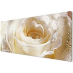 60 x 30cm Extra Large XL Desk Mouse Pad Mat Gaming White Rose Rain Drop Nature