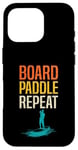 Coque pour iPhone 16 Pro Board Paddle Repeat Stand Up Paddleboard SUP