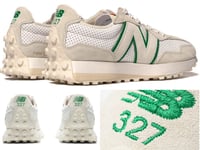 New Balance Casablanca 327 Suede-Trimmed Leather Sneakers Shoes White 44.5