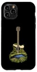 Coque pour iPhone 11 Pro Guitare acoustique Nature Paysage Musique Lover Art