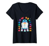 Star Wars Pride R2-D2 Rainbow Realness V-Neck T-Shirt