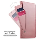 Plånboksfodral Spegel iPhone 8 Rose gold