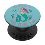 Mermaids Have More Fun Purple Haired Mermaid PopSockets PopGrip Adhésif