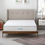 Linenspa Surmatelas 180 x 200 cm Memoire de Forme | 5cm Epaisseur| Avec gel rafraîchissant et housse lavable à fermeture éclair | Oeko-Tex | 2 personnes