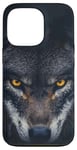 iPhone 13 Pro Wolf Lovers Black Wolf Wild Animal Lovers Wolf Illustration Case