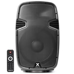 Active PA Speaker 800W Wireless Bluetooth Audio Streaming 15" Vonyx DJ Disco